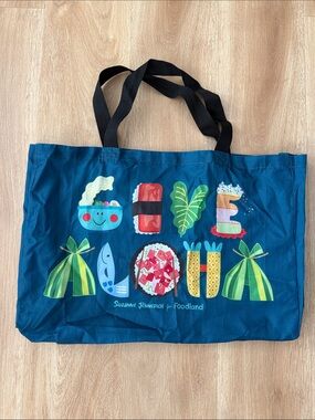 Foodland x Suzanne Jennerich Blue Reusable Grocery Tote Bag